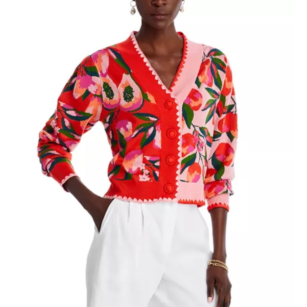 Farm Rio papaya Cardigan